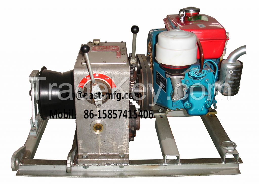 Diesel / Gasoline Engine Powered Winch 