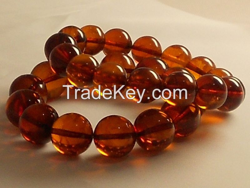 Amber bracelet, color is tea