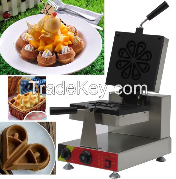 Adorable waffle maker,Commercial heart shape waffle making machine