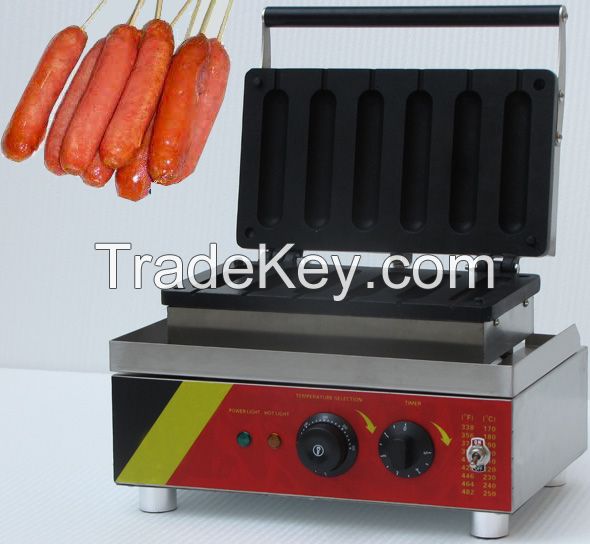 Muffin hot dog and corn waffle making machine for sell/commercial hot dog waffle maker