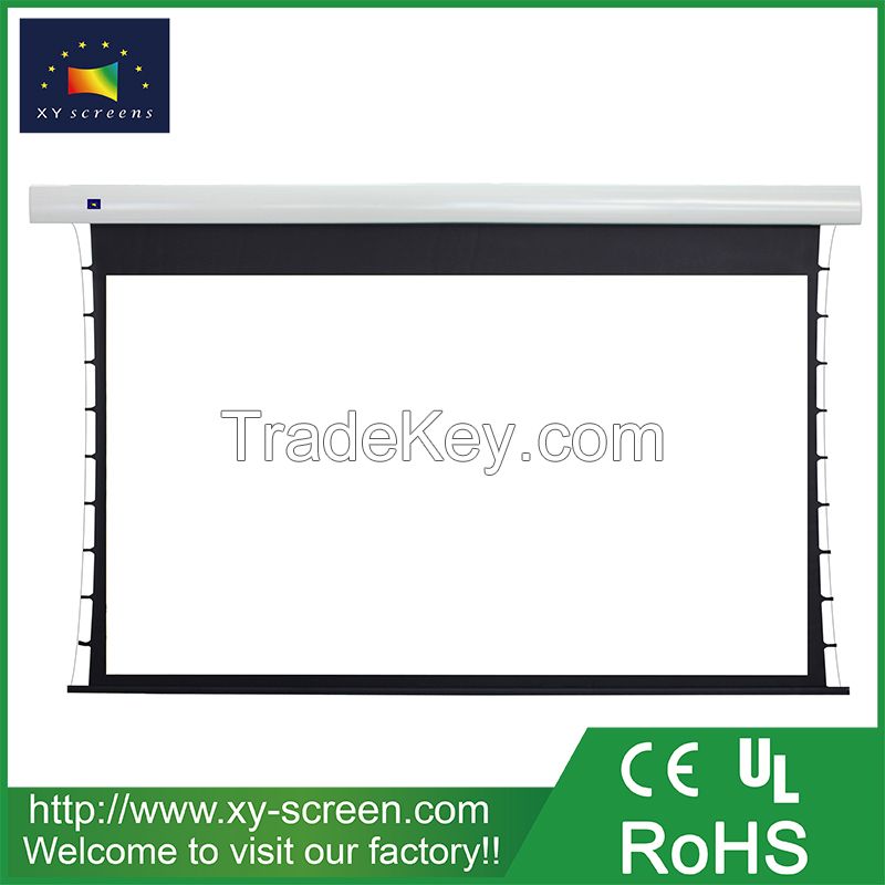 Xyscreen 2017 High Quality Tab Tension Motorized Projector Screen