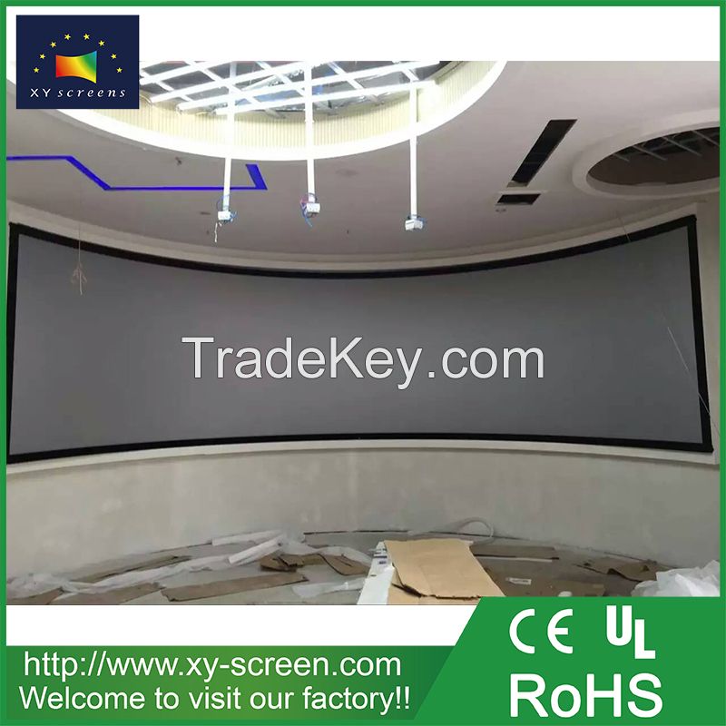 Xyscreen 2017 High Quality Curved Fixed Frame Projector Screen