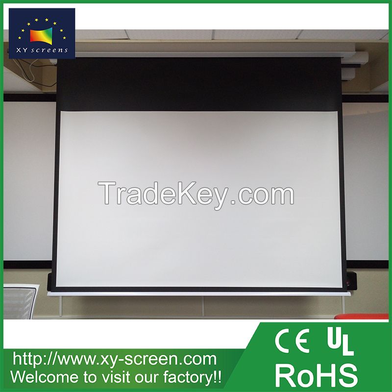 Xyscreen 2017 High Quality Ceiling Mount Motorized Projector Screen