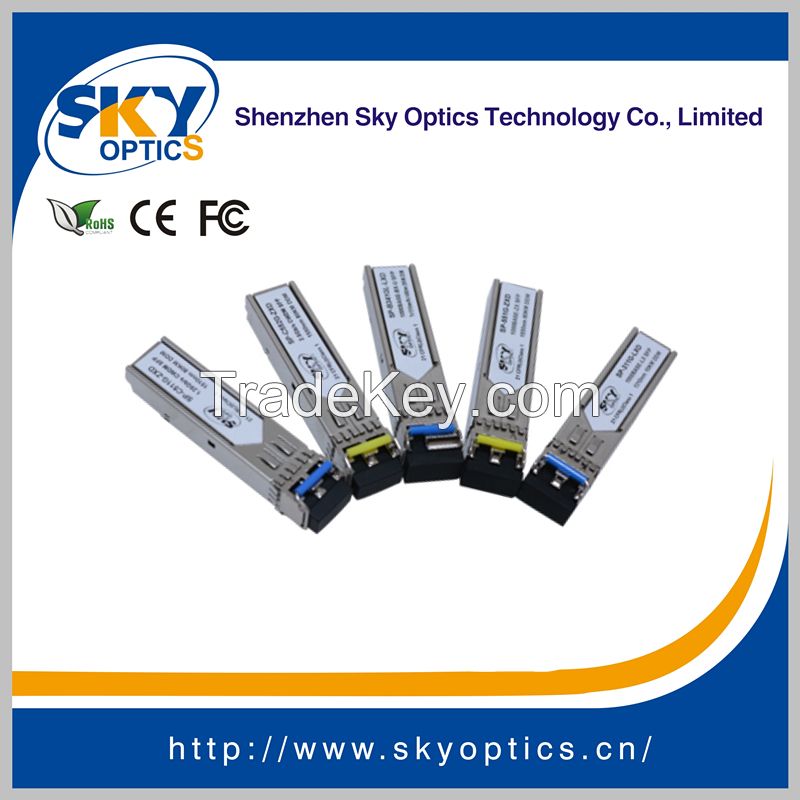 DWDM SFP 1.25Gbps Single Mode 120KM SFP Optical Transceiver