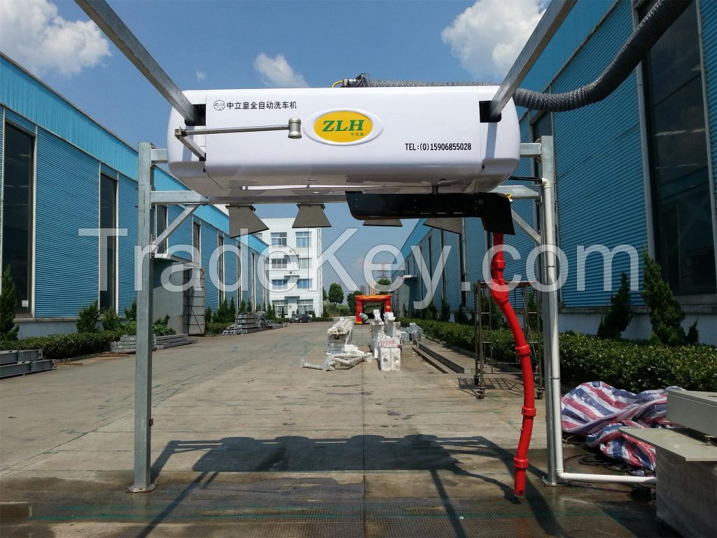 Touchless type car wash equipment with single arm