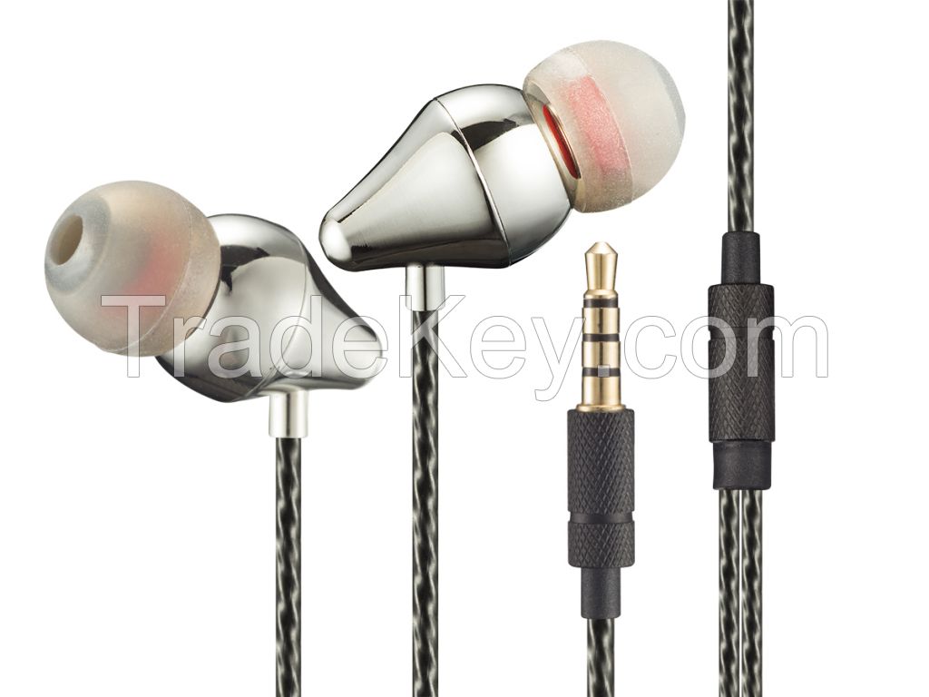 Multiple Color Copper Earphone Cheap Headset For MP3 MP4 Player Ear Pieces