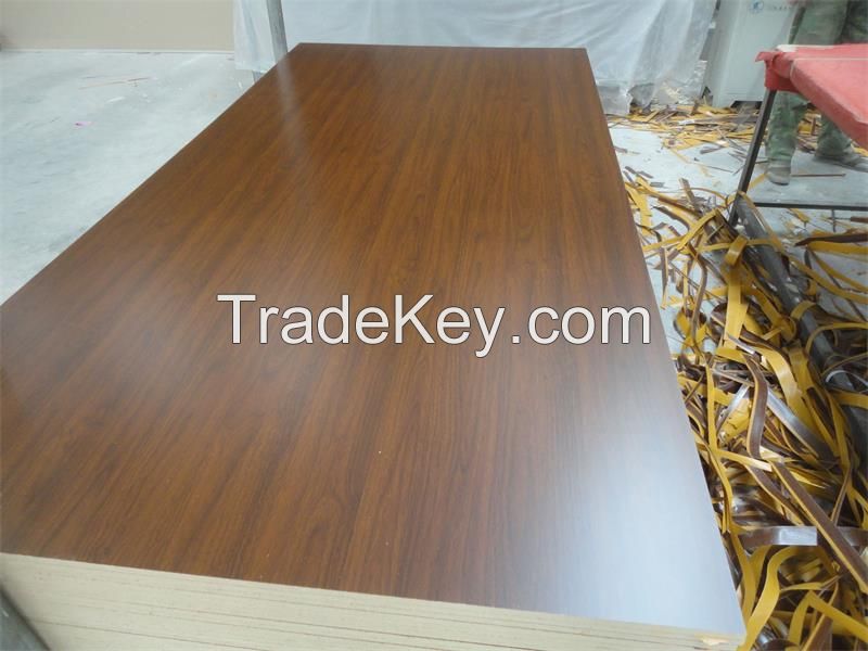 wood grain melamine faced MDF for furniture 