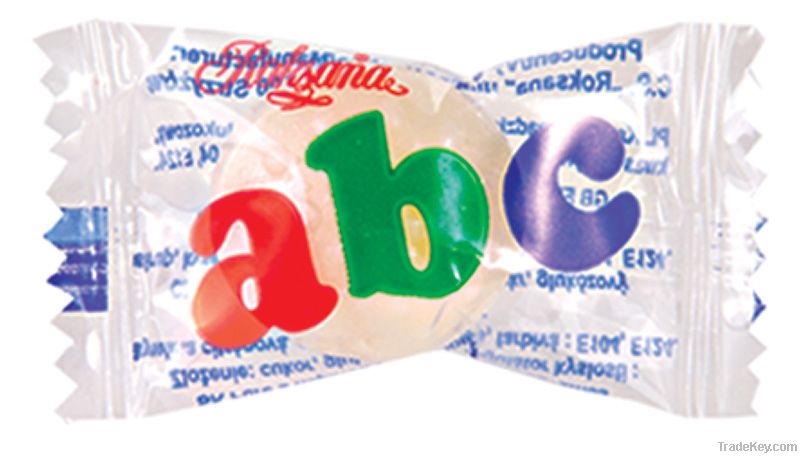 ABC fruit flavour candy