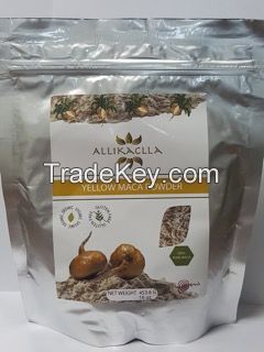 maca powder red, yellow, black and purple