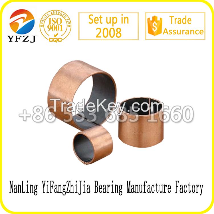 SF-1B PTFE coated bronze backing DU bushing oilless dry bush self-lubricated ptfe coated dry bronze bush