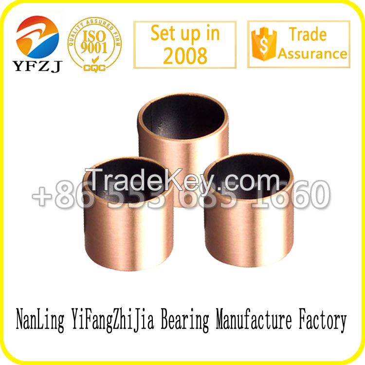 SF-1B PTFE coated bronze backing DU bushing oilless dry bush self-lubricated ptfe coated dry bronze bush