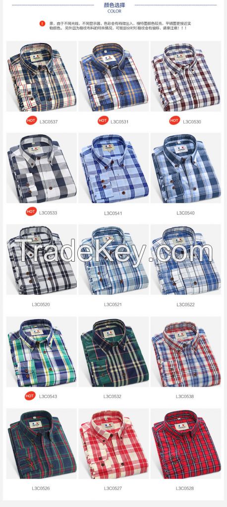 Fashion Men Long-Sleeved Casual Shirts