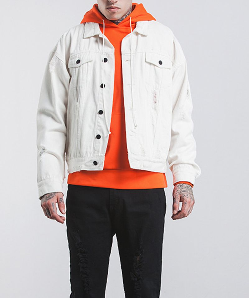 long sleeve denim jacket winter man jacket