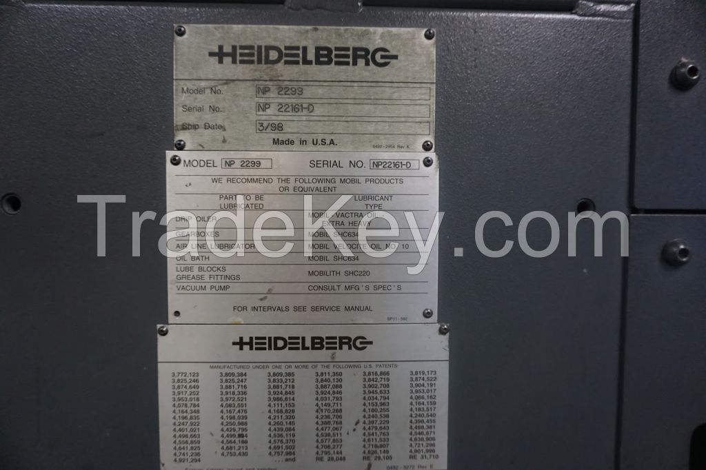 Heidelberg Inserter NP-2299