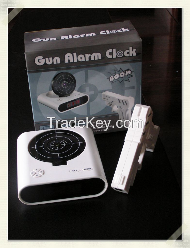 gun alarm clock creative and funny