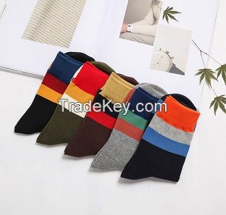 MKMJ Men Sports Socks Cotton Socks free size Mix 5colors/box