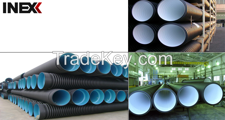 Polypropylene double-layer corrugated pipe tube