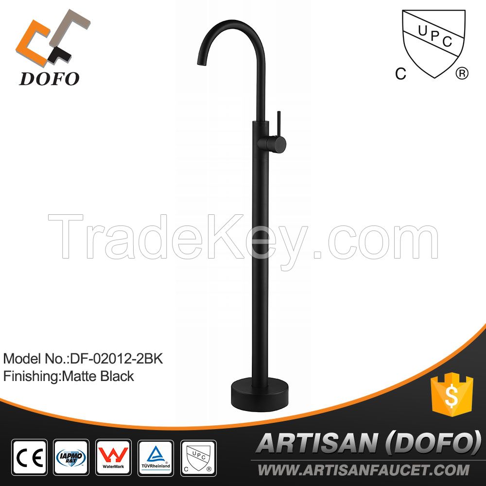 Australia watermark approval black colour freestanding basin faucet