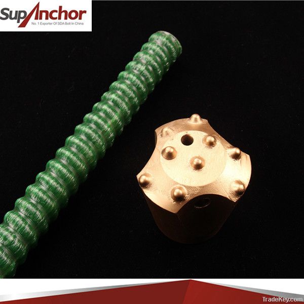 SupAnchor mining roof support Self-Drilling fiberglass rock bolt