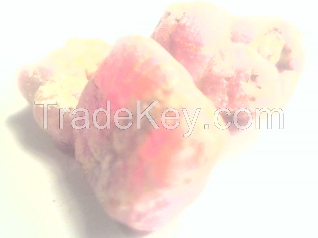 20.00CT. 3 PINK TRANSLUCENT ROUGH DIAMOND CUBES