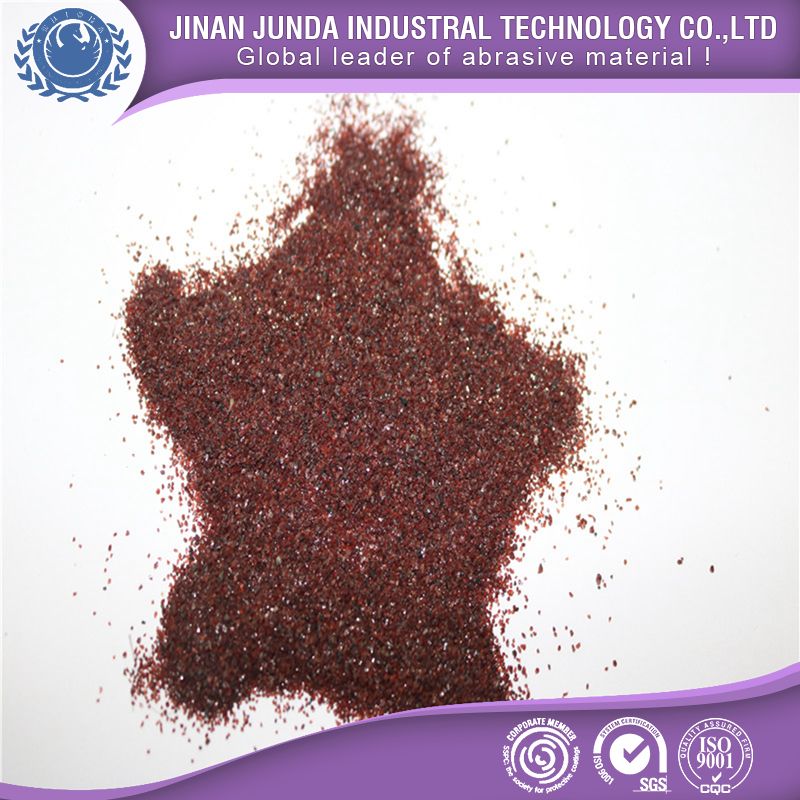 Red garnet sand 2040mesh used for sandblasting and water treatment