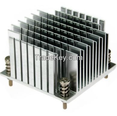 Anodizing CPU Cooler Aluminum Extruded Cross Cutting Heat Sink