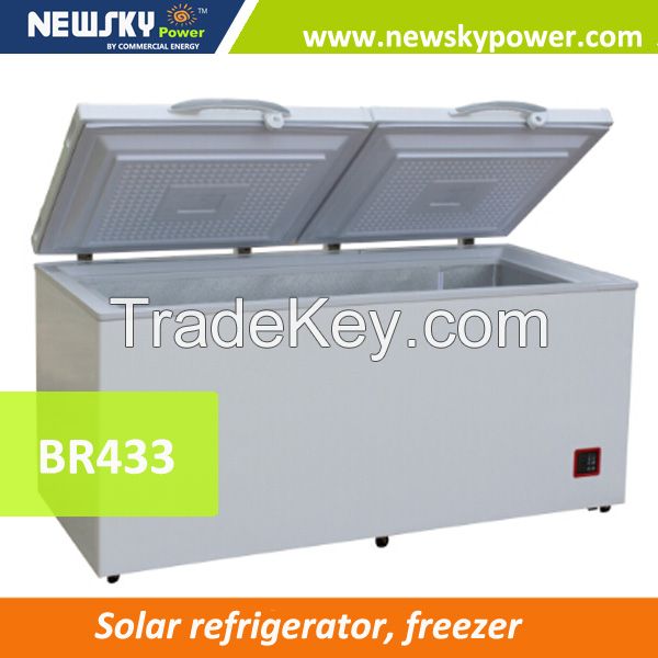 ice cream freezer 12v dc solar freezer