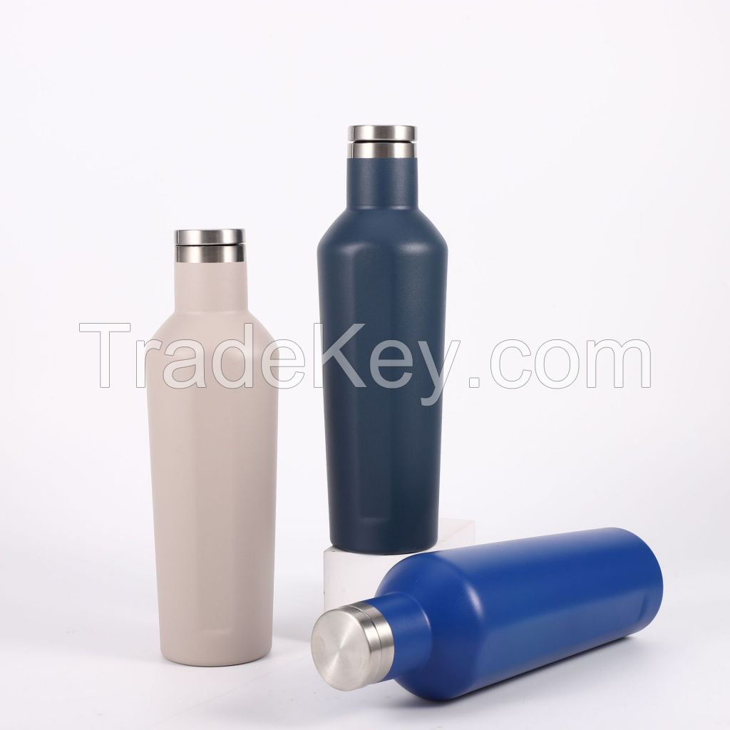 Cup vacuum insulated water flask for business gifts drinking bottle bpa free stainless steel gym insulated water bottles