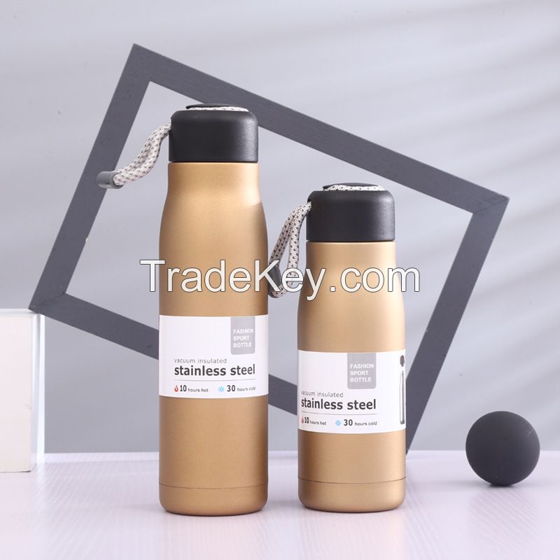 Bicycle Bike Bpa Free Cold Color Metal Double Wall Milk Coffee Mug Stainless Steel Water Bottle