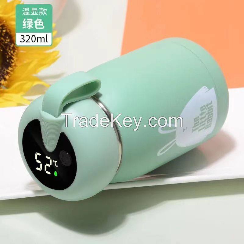 New design factory travel kids school stainless steel mini portable handle cheap small cute rabbit water bottle