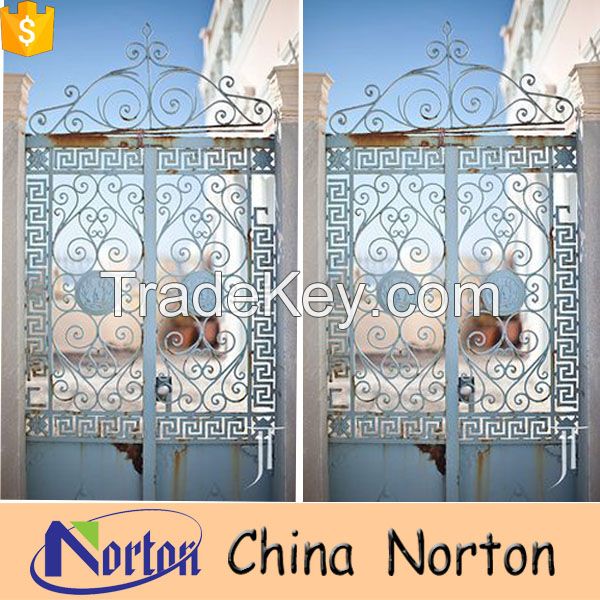 New design wrought white iron front gate NTIG-004Y