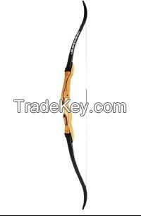 68'' Wooden Archery Recurve Bow With 18-32lbs