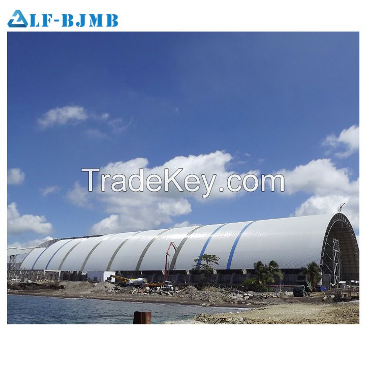 Ready To Fit Prefab Coal Storage Shed For Coal Power Plant