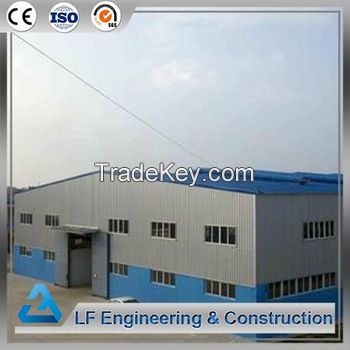 Large span steel barrel prefab warehouse