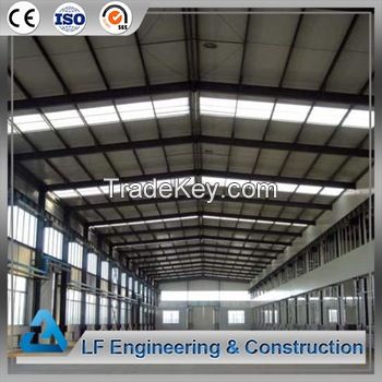 Large span steel barrel prefab warehouse