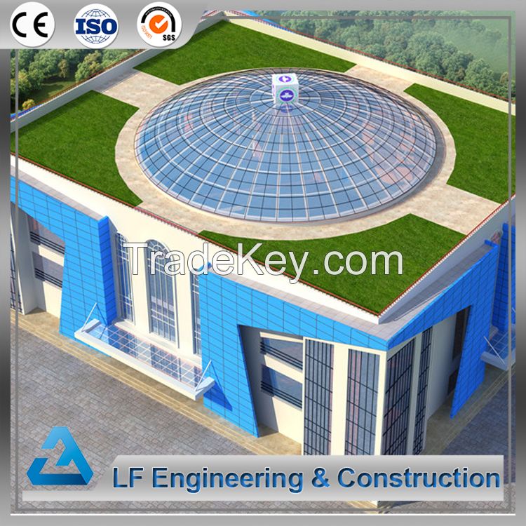 Multi-storey steel structure building  dome skylight