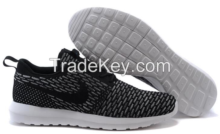 Wholesale Nike Roshe Running Shoes or Women and Men, White Black High Quality Sneakers Outdoor Shoes Breathable Lightweight Jogging Shoes