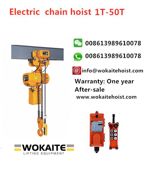 WOKAITE factory price 5T electric chain hoist