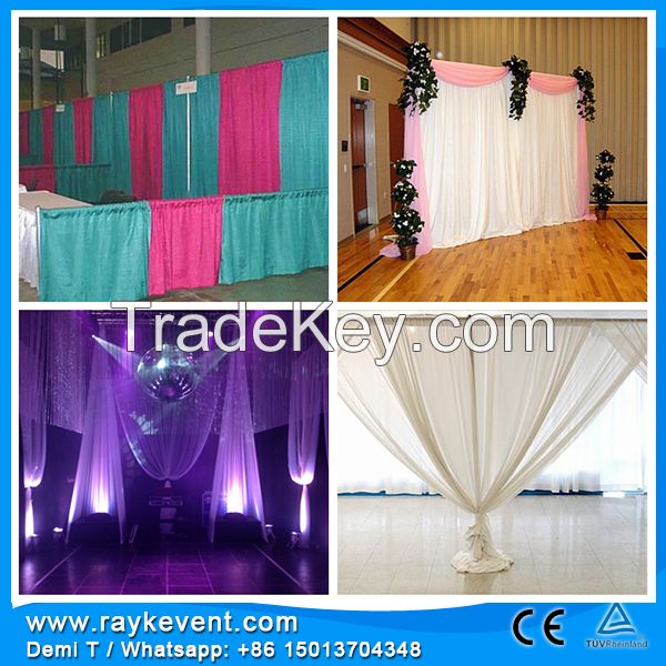 RK Adjustable wedding decoration materials sheer drapes for wedding