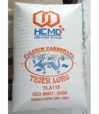 Calcium carbonate powder coated