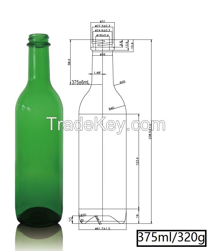 375ml Drink Glass Bottle