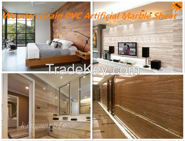 good sale pvc wooden texture decoration wall panel