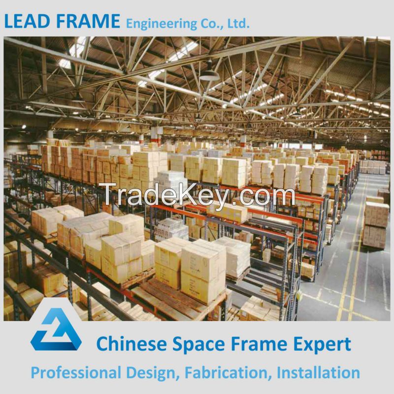 quick installation design steel space frame structure warehouse