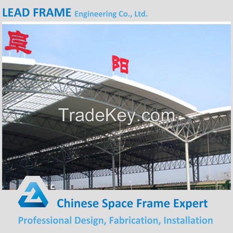 high quality steel structure space frame for train station