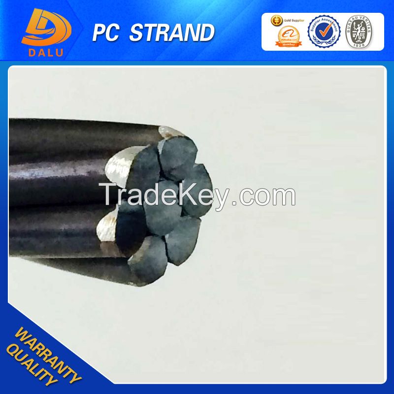 Construction Material 12.7mm 15.2mm PC steel strand wire