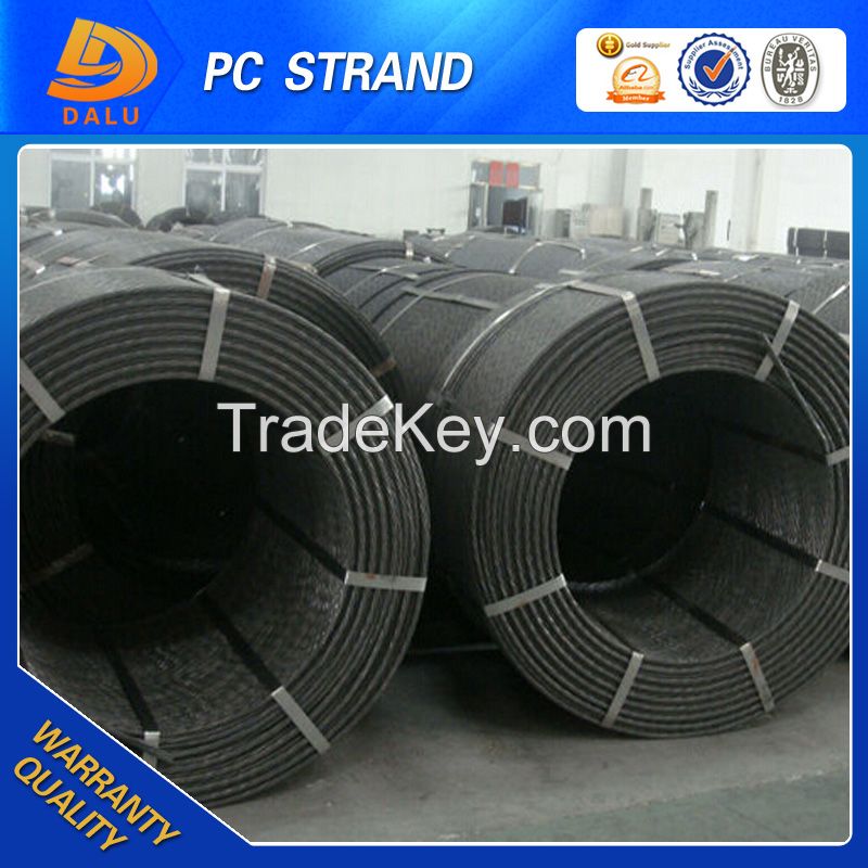 Construction Material 12.7mm 15.2mm PC steel strand wire