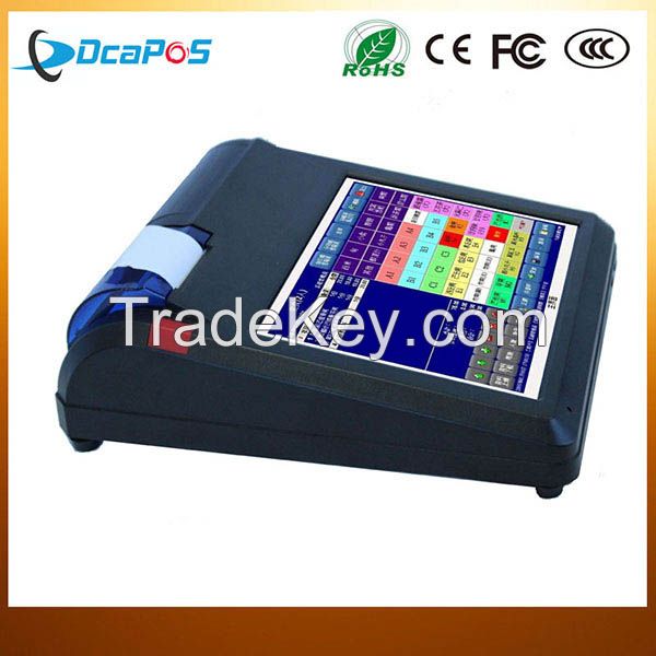 12 Inch Touch Supermarket Restaurant Cash Register with Cash Drawer and POS Receipt Printer