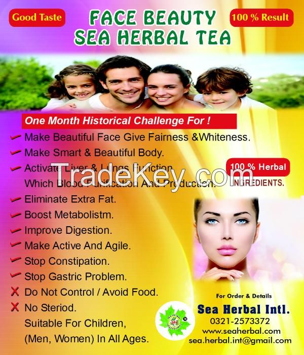 face beauty sea herbal tea