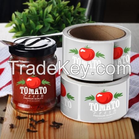 Business Bottle Package Food Name Label Special Shape