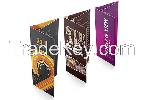 Tri-fold Bi-fold Coated Card Paper Offset Paper Brochure Leaflet Booklet